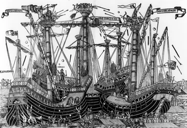 La Batalla de Zonchio en 1499